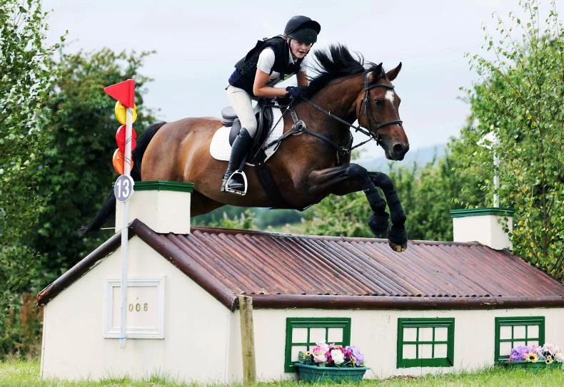 Katie Robinson and Ophelia Cruise winning EI110 at Tullymurry1